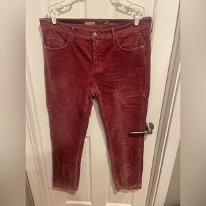 Pilcro Anthropology Wine Colored Women’s Corduroy Pants 32